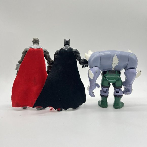 Mattel DC Comics Action Figure Lot Of 3 Steel Superman Doomsday & Batman Toy - Picture 3 of 3